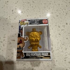Bitty Pop Gold Nightmare Freddy Figure